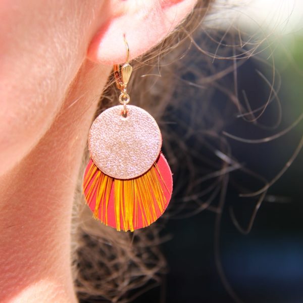 Boucles d'oreilles dormeuse ronde